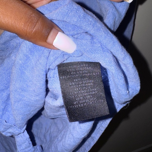 Magaschoni Light Blue Casual Button Down Shirt - Picture 3 of 4